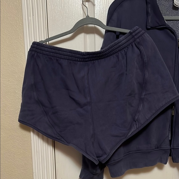 PINK vs Blue Zip-Up Jacket and Shorts Set - Picture 7 of 10